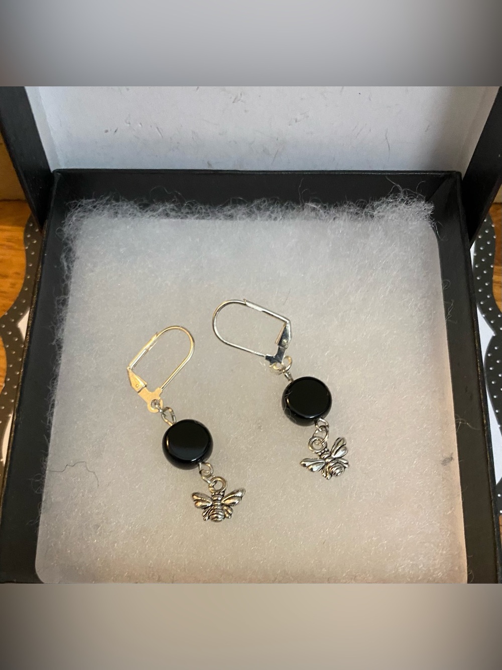 NEW Genuine Jet Crystal earrings - Bundle and save.